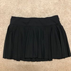Lululemon Black Pleated Tennis Skort